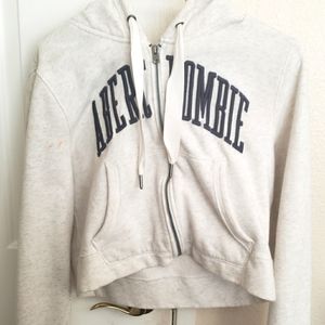 Womens Abercrombie Cropped Hoodie